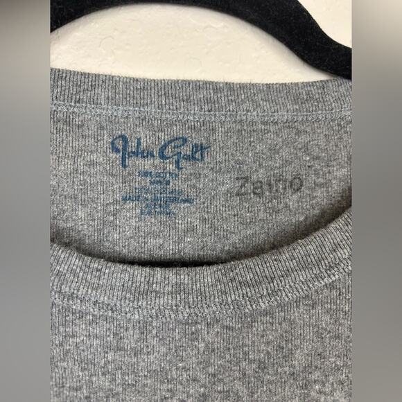 Brandy Melville John Galt Heather Gray New York Cropped Baby Tee Size Small - Picture 3 of 6